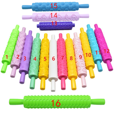 Rolling pin for baking and printing cake Rolling stick 16 candy knurls are available