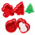 Baking Tool 4pcs Christmas Snowman Christmas Tree Spring Embossing Mold Plastic Biscuit Mold