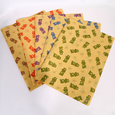 Factory Direct Sales Kraft Paper Vintage English Newspaper Gift Wrap Paper Flower Packaging Material 50 Sheets Tao 1688 Supply
