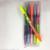 Double head double color fluorescent pen color pen fluorescent marker 6 pieces PVC bag