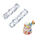 2PCS party balloon die-cutting plastic cookie mold turn candy cake print die-cutting DIY baking tool