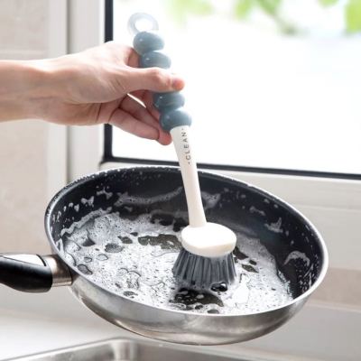 Decontamination wash pan brush kitchen multi-function wash dish brush wash pan brush stove clean brush long handle brush