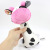 Dolery the animal grasps a large rattle stick grasps a BB stick and pinches a baby across the border