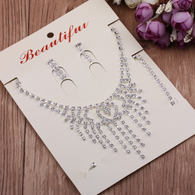 10 Yuan Ornament Necklace Set Four-Piece Suit Wedding Matching Combination Studio Wedding Bride Women's Wedding Dress