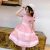 Girl's summer dress 2019 new cotton girl princess skirt in the big girl foreign style princess skirt