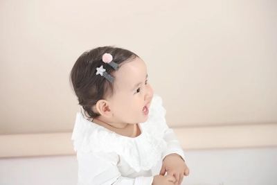 Qiu Suo original Children's Hair Accessories baby Headdress lovely Yarn Ball Shining star combination baby hairpin hairpin