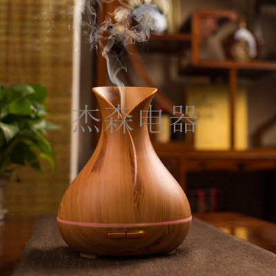 Wood Grain Vase Ultrasonic Touch Air Aromatherapy Purification and Moisturizing Instrument