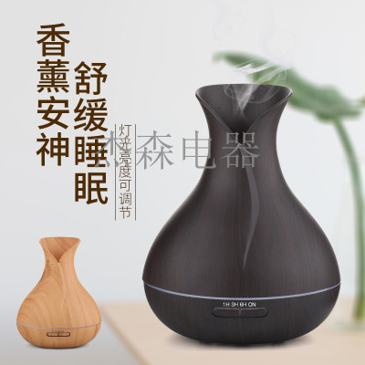 Cross-Border Vase USB Humidifier Mini Incense Burner Timing Aroma Diffuser Ultrasonic Essential Oil Lamp Mute Logo