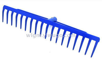 Reinforced multi-tooth flat harrow/blue 18-tooth grass harrow/electric welding harrow agricultural leaf harrow