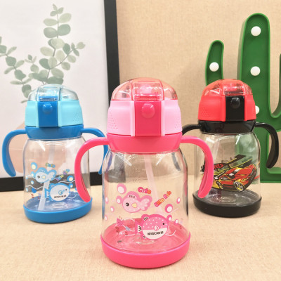 Children's cartoon drinking cup learn to drink cup small with children's drinking cup