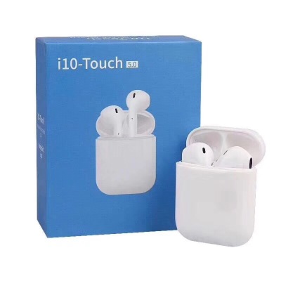 Touch i10-Touch wireless bluetooth headset TWS hot style with charging compartment 5.0 bluetooth headset i12 headset.