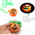 3017 Four Mixed Soft Glue Halloween Necklace Flash Pumpkin White Soft Glue Ghost Soft Glue Bat Pendant Wholesale