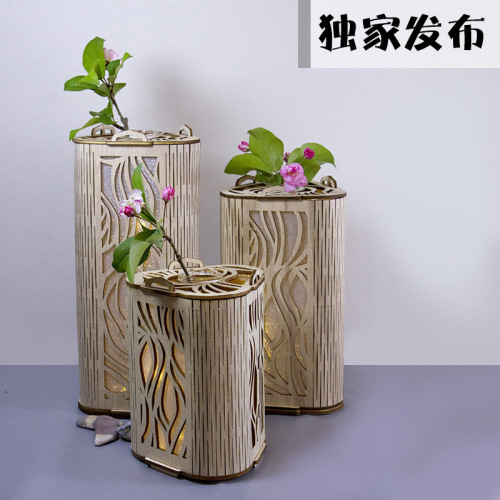 foreign trade exclusive solid wood bedroom bedside small night lamp coffee bar decorative craft lamp