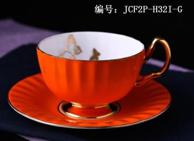 High bone China coffee cup and saucer ceramic hotel supplies