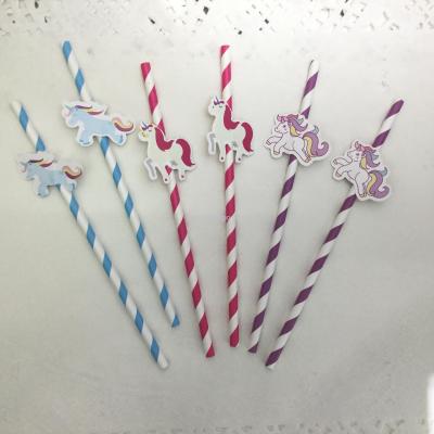 Unicorn bar accessories drink bar utensils party supplies romantic cute creative straw 4pcs
