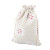 Printed cotton cloth bundle pocket, string bag, sachet bag, empty bag, gift jewelry bag13x18cm