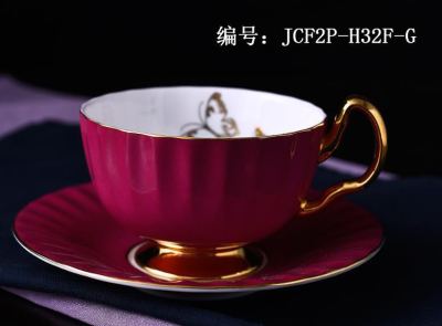 High bone China coffee cup and saucer ceramic hotel supplies