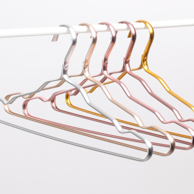 Manufacturers direct 1.2 wide aluminum clothes hangers hang hangers aluminum alloy space aluminum non-skid hang clothes 