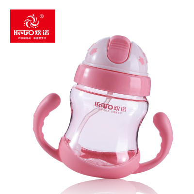 Children's drinking cup learn to drink cup plastic push cover with handle children's drinking cup