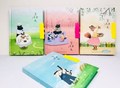 Little girl notebook with lock book fresh creative stationery