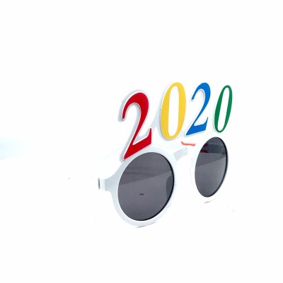 2020 New Year glasses, holiday glasses, carnival glasses