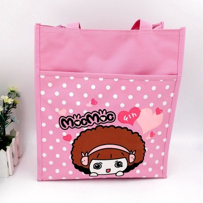 Factory Direct Sales No. 002 Cartoon Pattern Handbag for Primary and Secondary School Students Tuition Bag Oxford Fabric Bag