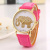 Gold elephant quartz watch Thailand national treasure color elephant student wrist watch imitation leather watch
