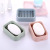 Lishui soap box double layer plastic soap box bathroom simple soap tray