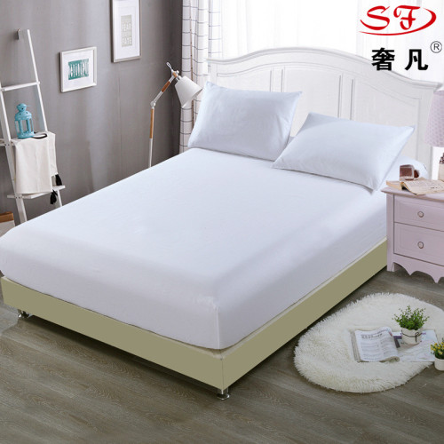 Luxury Hotel Supplies All Cotton Hotel Fitted Sheet Duvet Cover Pure Cotton Mattress Cover Single Double Non-Slip Protective Cover Wholesale