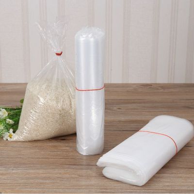 Customized PE flat pocket multiple specifications of rice packaging bags transparent plastic bags