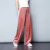 Swiftlet broad-leg pants female vertical  mm large size spring and summer sports casual pants Korean version pants
