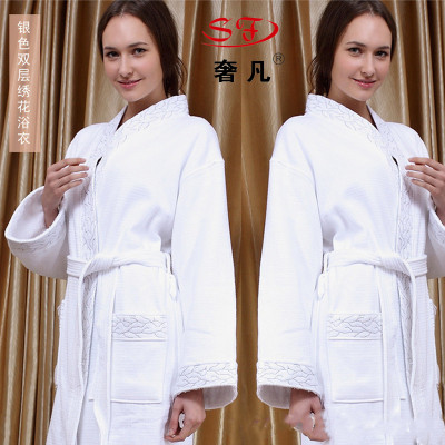 Zheng hao hotel products bathrobe cotton bathrobe thickened bathrobe nightgown star hotel rooms