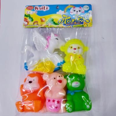 Kelly gelatine pig sheep bear horse orangutan baby bath call toy K8122A [has 3C certification]