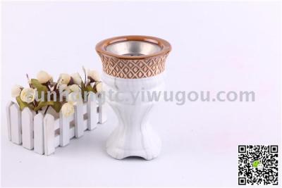 Web celebrity hot style wood grain marble grain Arab ceramic incense burner carbon stove home crafts