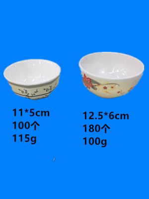 Melamine tableware Melamine bowl imitation ceramic bowl Melamine bowl large amount of spot inventory by catty sell