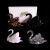 Dazzle light swan sequins modeling swan DIY floral accessories flowers gift box accessories flower store bouquet packaging materials