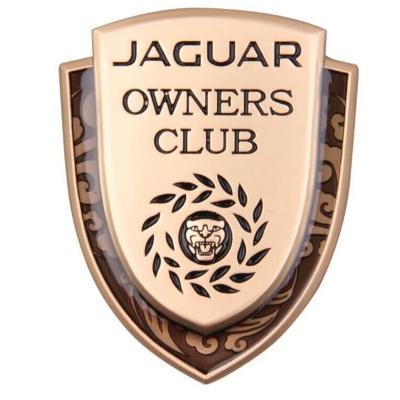 Jaguar metal logo 3D three-dimensional luxury cars  Mercedes BMW Volkswagen Peugeot