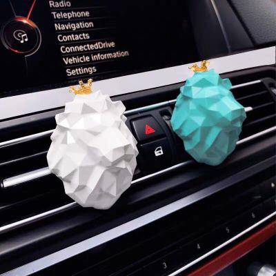 Geometric Lion Auto Perfume Car Interior Decoration Ornament Car Aromatherapy Air Conditioner Air Outlet Perfume Clip Nordic Style