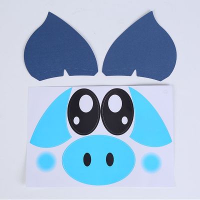 Pig paste bobo ball accessories 3D web celebrity bobo ball Pig paste Pig sticker