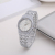 New foreign trade alloy watch horseshoe buckle octagonal set diamond women's bracelet watch personality high quality