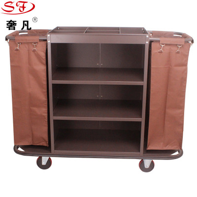 Zheng hao hotel supplies bilateral linen cart service cart cleaning driver push room cleaning work cart