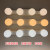Four-Bulb Mirror Front Lamp Sucker Led Fill Light Makeup Light Sticky Note Mirror Lamp American Makeup Mirror Bulb