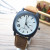 Hot style abrasive belt men's watch square dial digital dial quartz watch a hair