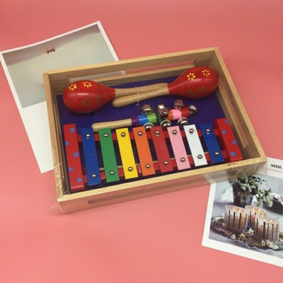 Orff toy set eight tone piano hand bell sand hammer