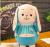 New cartoon plush toy pillow cute dress small doll tuhao rabbit grasping machine doll machine