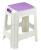 Plastic Stool, Casual Chair, Plastic Non-Slip Stool, White Two-Color High Stool, Home Thick Stool Size
