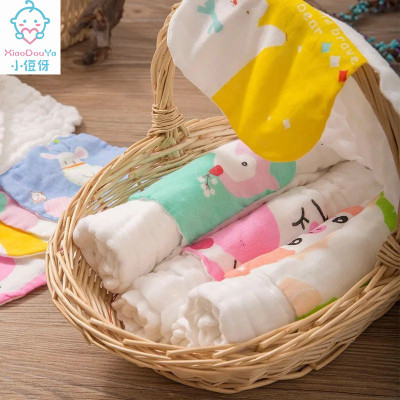 Shanghai d. dragon home textile, small 侸 Ya infant child seersucker absorbent towels mat towel series six layer
