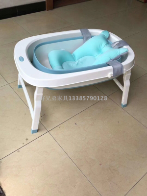 New Children's Folding Bathtub plus Size Bath Basin Portable Newborn Thickened Bath Basin 0535