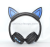 The Bluetooth headset wireless Bluetooth plug-in card for glowing cat ears charging Bluetooth headphones