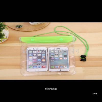 Travel photo transparent large waterproof case mobile phone diving protection touch screen bag neck swimming bag storage